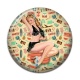 Cabochon Résine - pin up