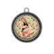 Pendentif Cabochon Argent - pin up