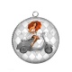 Pendentif Cabochon Argent - pin up