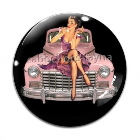Cabochon Verre - pin up