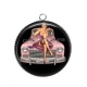 Pendentif Cabochon Argent - pin up
