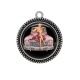 Pendentif Cabochon Argent - pin up
