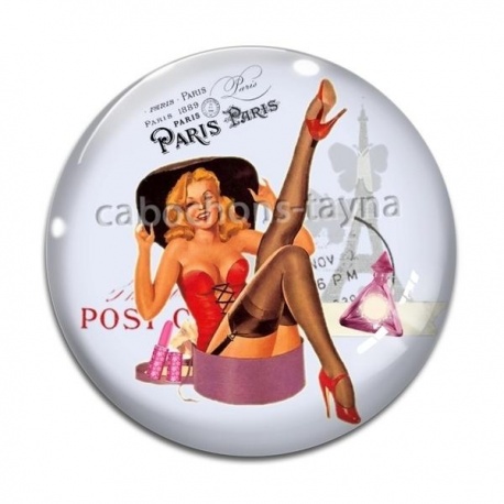 Cabochon Verre - pin up