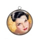 Pendentif Cabochon Argent - pin up