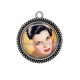 Pendentif Cabochon Argent - pin up
