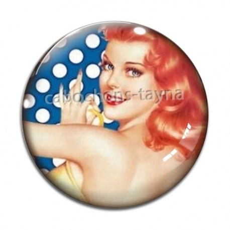 Cabochon Verre - pin up