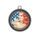 Pendentif Cabochon Argent - pin up