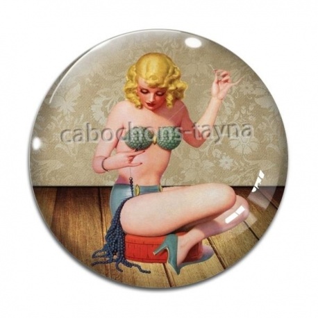 Cabochon Verre - pin up
