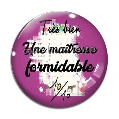 Cabochon Verre - formidable maîtresse