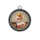Pendentif Cabochon Argent - pin up