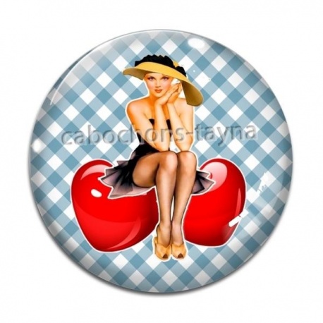 Cabochon Verre - pin up