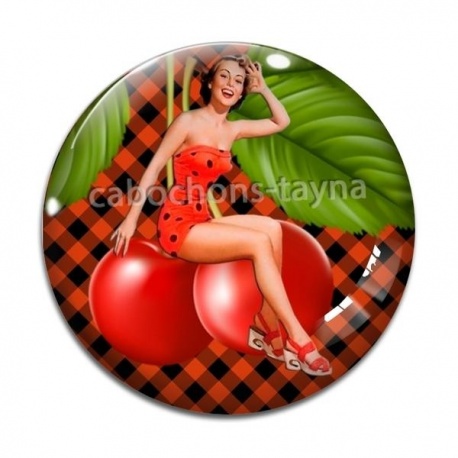 Cabochon Verre - pin up