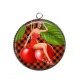 Pendentif Cabochon Argent - pin up