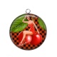 Pendentif Cabochon Argent - pin up