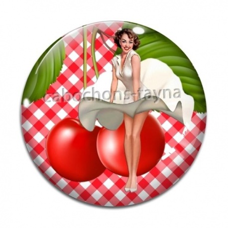 Cabochon Verre - pin up