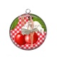 Pendentif Cabochon Argent - pin up