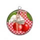 Pendentif Cabochon Argent - pin up