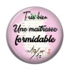 Cabochon Résine - formidable maîtresse