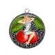 Pendentif Cabochon Argent - pin up