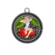 Pendentif Cabochon Argent - pin up