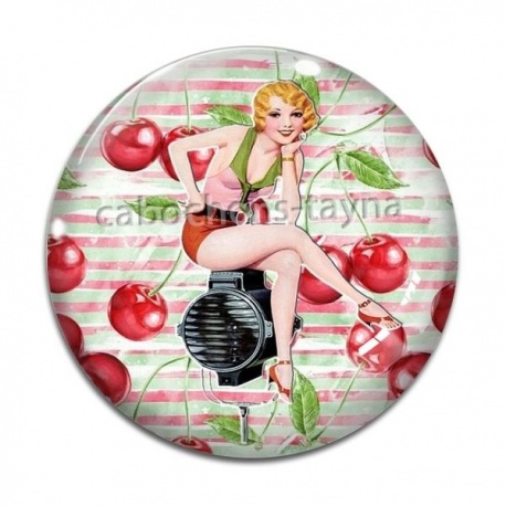 Cabochon Verre - pin up
