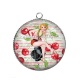 Pendentif Cabochon Argent - pin up
