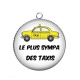 Pendentif Cabochon Argent - le plus sympa des taxis