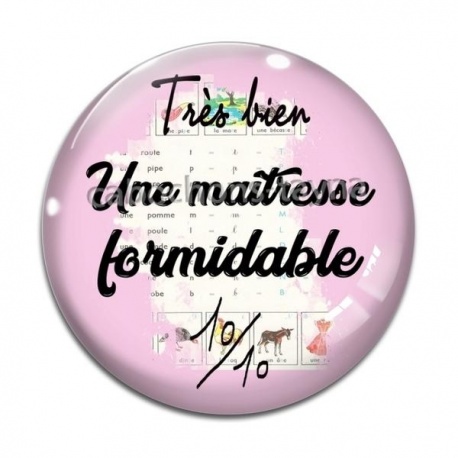 Cabochon Verre - formidable maîtresse