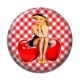Cabochon Résine - pin up