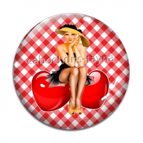 Cabochon Verre - pin up