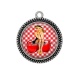 Pendentif Cabochon Argent - pin up