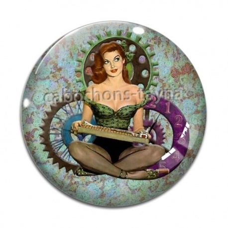 Cabochon Verre - pin up