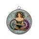 Pendentif Cabochon Argent - pin up