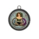 Pendentif Cabochon Argent - pin up
