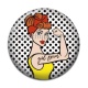 Cabochon Résine - girl power