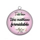 Pendentif Cabochon Argent - formidable maîtresse