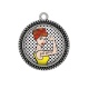 Pendentif Cabochon Argent - girl power