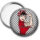 Miroir de poche - girl power