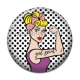 Cabochon Résine - girl power
