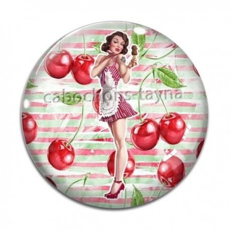 Cabochon Verre - pin up