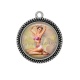 Pendentif Cabochon Argent - pin up