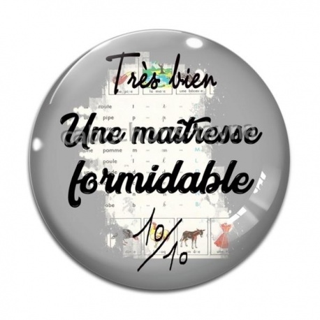 Cabochon Verre - formidable maîtresse