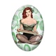 Cabochon Verre Ovale - Pin up