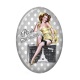 Cabochon Résine Ovale - pin up