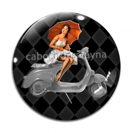 Cabochon Verre - Pin up
