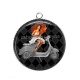Pendentif Cabochon Argent - Pin up