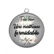 Pendentif Cabochon Argent - formidable maîtresse
