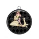 Pendentif Cabochon Argent - Pin up