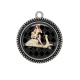 Pendentif Cabochon Argent - Pin up