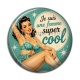 Cabochon Résine - je suis une femme super cool